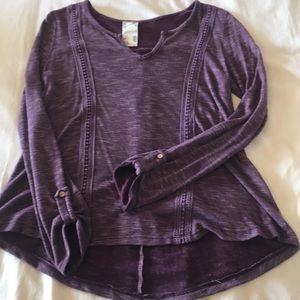 Long-Sleeve t-shirt top in lightweight cotton